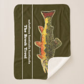 Couverture Sherpa Pêche à la mouche pour un Brookie - Pêcheur de tru (Devant)