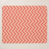 Couverture Sherpa Pêche et canneberge Chevron (Devant (Horizontal))