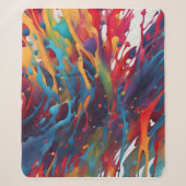 Couverture Sherpa peinture Abstraite (Devant)
