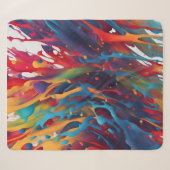 Couverture Sherpa peinture Abstraite (Devant (Horizontal))