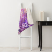 Couverture Sherpa Peinture Abstraite (En situation)