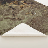 Couverture Sherpa Peinture abstraite Brown et noire (3/4)