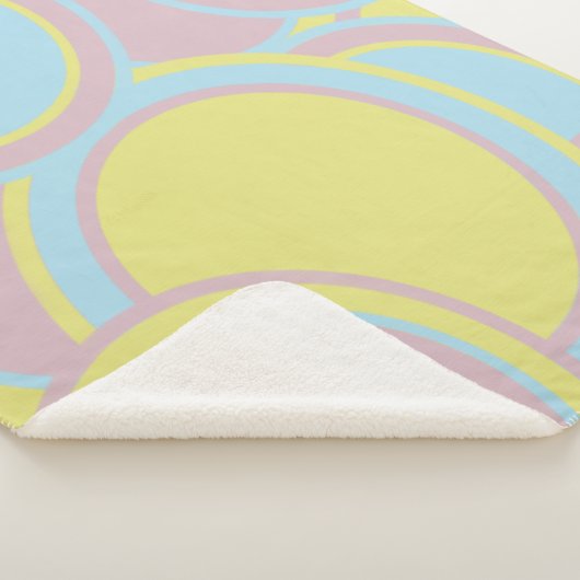 Couverture Sherpa Peinture Abstraite Pastel moderne (3/4)