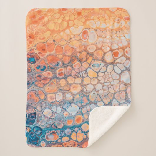 Couverture Sherpa Peinture acrylique (Devant)