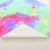 Couverture Sherpa Peinture arc-en-ciel (3/4)