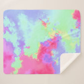 Couverture Sherpa Peinture arc-en-ciel (Devant (Horizontal))