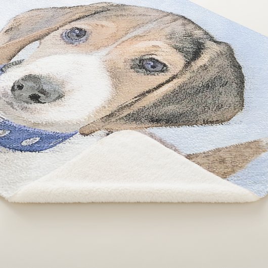 Couverture Sherpa Peinture beagle - Cute Original Chien Art (3/4)