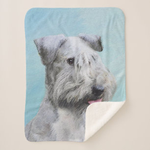 Couverture Sherpa Peinture Cesky Terrier - Cute Original Chien Art