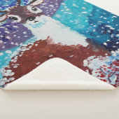 Couverture Sherpa Peinture de cerfs (3/4)
