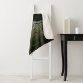 Couverture Sherpa Peinture de la faune d'Audubon Heron violet (En situation)