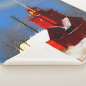 Couverture Sherpa Peinture de phare rouge - Art original (3/4)