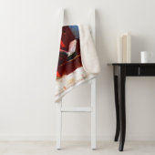 Couverture Sherpa Peinture de phare rouge - Art original (En situation)