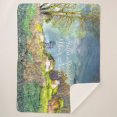 Couverture Sherpa Peinture d'orage de printemps Sherpa Blanket (Devant)