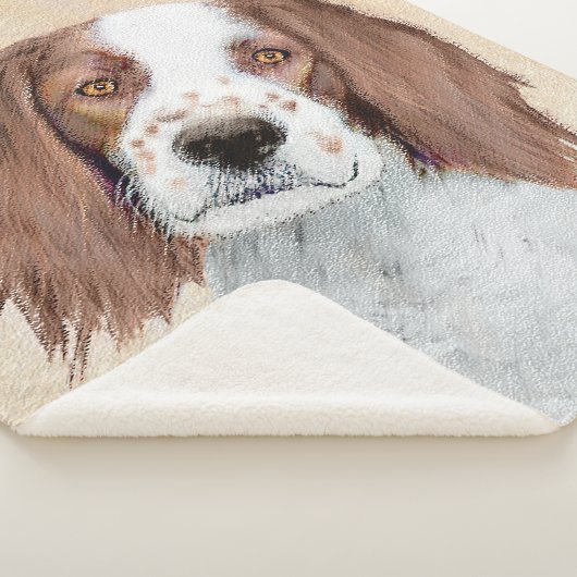 Couverture Sherpa Peinture en Setter rouge et blanc irlandais - Art (3/4)