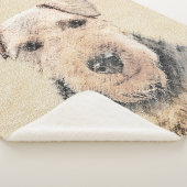 Couverture Sherpa Peinture galloise Terrier - Cute Original Chien Ar (3/4)