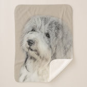 Couverture Sherpa Peinture Havanaise (Gold Sable) - Art Chien origin (Devant)