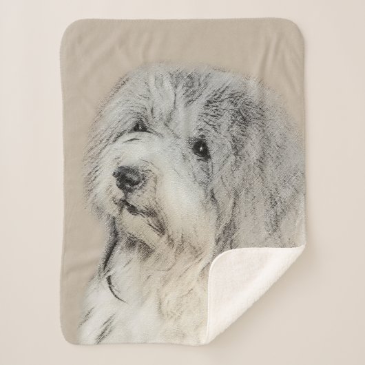 Couverture Sherpa Peinture Havanaise (Gold Sable) - Art Chien origin (Devant)