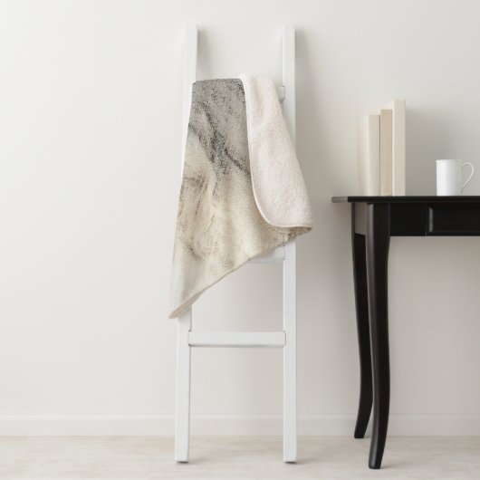 Couverture Sherpa Peinture Havanaise (Gold Sable) - Art Chien origin (En situation)