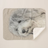 Couverture Sherpa Peinture Havanaise (Gold Sable) - Art Chien origin (Devant (Horizontal))