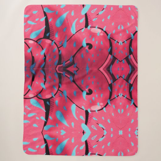 Couverture Sherpa peinture humide (Devant)