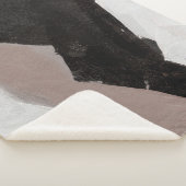 Couverture Sherpa Peinture multimédia mixte, design abstrait minimal (3/4)