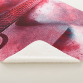 Couverture Sherpa peinture numérique Abstraite de guitarart, abstrai (3/4)