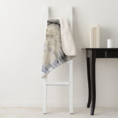 Couverture Sherpa Peinture Shetland Sheepdog - Jolie art original ch (En situation)