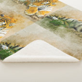 Couverture Sherpa Peinture sur tigre (3/4)