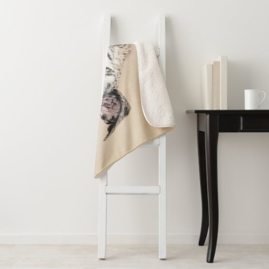 Couverture Sherpa Peinture Whippet - Jolie art original chien (En situation)