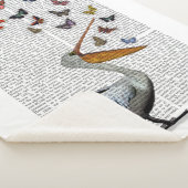 Couverture Sherpa Pélican et papillons (3/4)