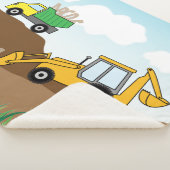 Couverture Sherpa Pelle rétro et camion à benne basculante (3/4)