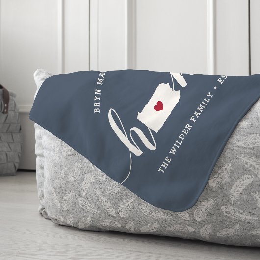 Couverture Sherpa Pennsylvanie - État d'origine Personnalisé