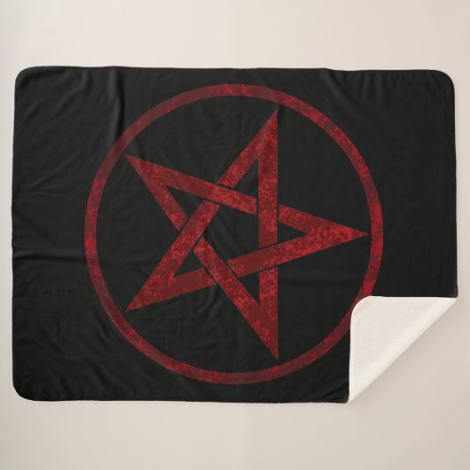 Couverture Sherpa Pentagram Red Devil (Devant (Horizontal))