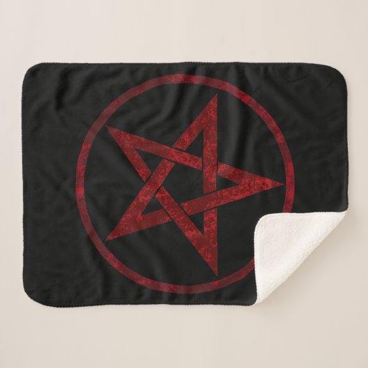 Couverture Sherpa Pentagram Red Devil (Devant (Horizontal))