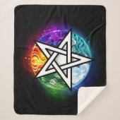 Couverture Sherpa pentagramme du Wiccan (Devant)