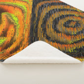 Couverture Sherpa Pequeno mosaico amarelado transversal e deformado (3/4)