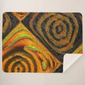 Couverture Sherpa Pequeno mosaico amarelado transversal e deformado (Devant (Horizontal))
