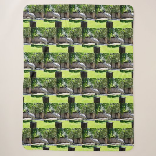 Couverture Sherpa **"Perche de souche : Le lieu de repos du poulet d (Devant)