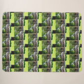 Couverture Sherpa **"Perche de souche : Le lieu de repos du poulet d (Devant (Horizontal))
