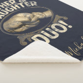 Couverture Sherpa Père et fille Première Fête des pères personnalisé (3/4)