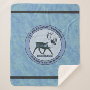 Couverture Sherpa Père Noël 1er Polar Airlift Sqdn - Subduit