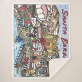 Couverture Sherpa Père Noël Barbara Sherpa Throw Blanket (Devant)
