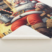 Couverture Sherpa Père Noël dort Noël (3/4)