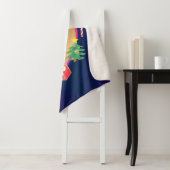 Couverture Sherpa Père Noël Reindeer Heart Photo Sherpa Blanket (En situation)