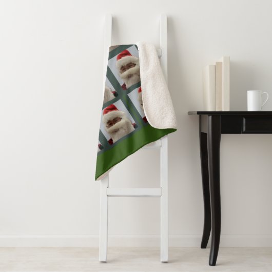 Couverture Sherpa Père Noël Sherpa Blanket (En situation)