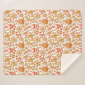 Couverture Sherpa Père Noël & Snowman Gingerbread Noël Cookies (Devant (Horizontal))