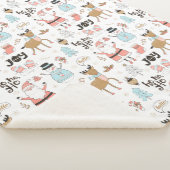 Couverture Sherpa Père Noël, Snowman, Reindeer Motif ID559 (3/4)