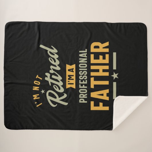 Couverture Sherpa Père professionnel des hommes retraité (Devant (Horizontal))