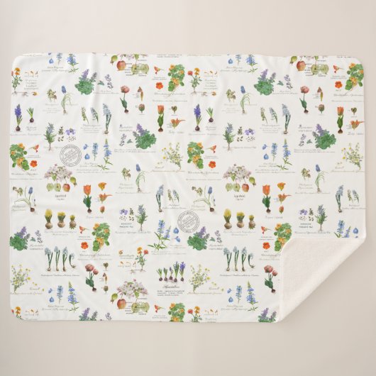 Couverture Sherpa Perennial garden Sherpa blanket (Devant (Horizontal))