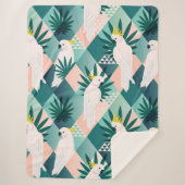 Couverture Sherpa Perroquet sur Palm 1 (Devant)